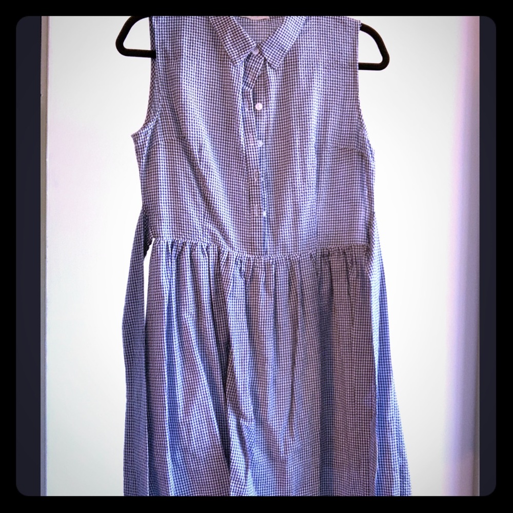 Gingham Dress with Collar